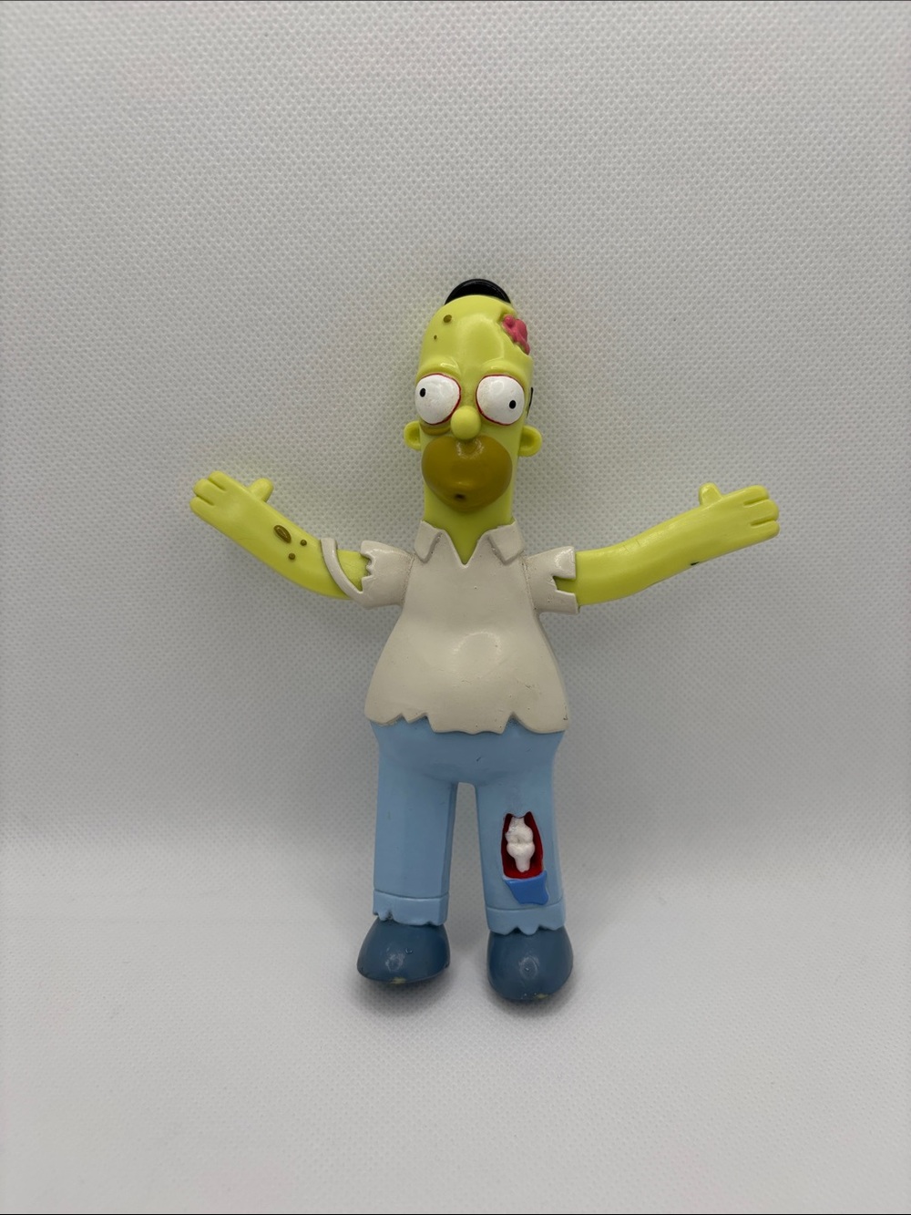 Y2K Homer Simpson Figure Treehouse of Horror Zoombies NJ Croce CO. Rigid Rubber